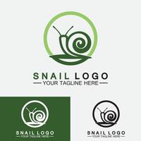 vector de inspiración de diseño moderno creativo de caracol logo