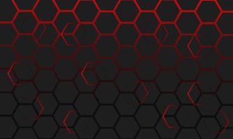 polygonal abstract background black and light red vector