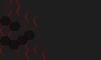 polygonal abstract background black and light red vector