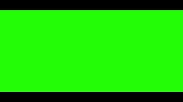 animatie filmische zwarte balk met beeldverhouding resolutie 4k en full hd op groen scherm video