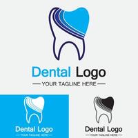 Dental Logo Design vector template.Creative Dentist Logo. Dental Clinic Vector Logo.