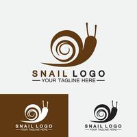 Snail logo template vector icon illustration design