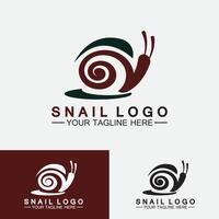 Snail logo template vector icon illustration design