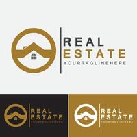 Real Estate Business Logo Template, Building, Property Development, and Construction Logo Vector