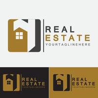 Real Estate Business Logo Template, Building, Property Development, and Construction Logo Vector