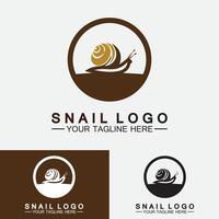 vector de inspiración de diseño moderno creativo de caracol logo