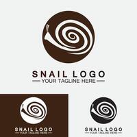 vector de inspiración de diseño moderno creativo de caracol logo