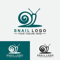 Snail logo template vector icon illustration design