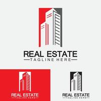 Real Estate Business Logo Template, Building, Property Development, and Construction Logo Vector