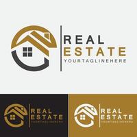 Real Estate Business Logo Template, Building, Property Development, and Construction Logo Vector