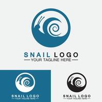 vector de inspiración de diseño moderno creativo de caracol logo