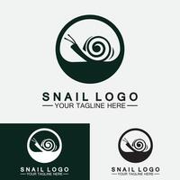 vector de inspiración de diseño moderno creativo de caracol logo