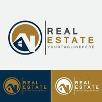 Real Estate Business Logo Template, Building, Property Development, and Construction Logo Vector