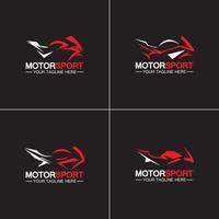 Set Motorcycle Sport Logo Symbol Vector illustration Design Template
