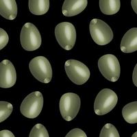 vector seamless pattern isolated olives .