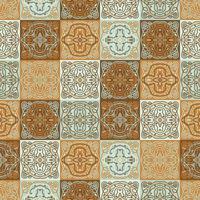 ceramic tiles in patchwork style vector seamless pattern ethnic backgrounds