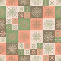 ceramic tiles in patchwork style vector seamless pattern ethnic backgrounds