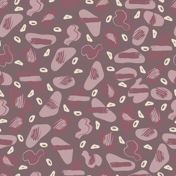 abstract seamless vector pattern chaotic different figures on contrasting background. Simple geometric pattern with Artistic shapes.