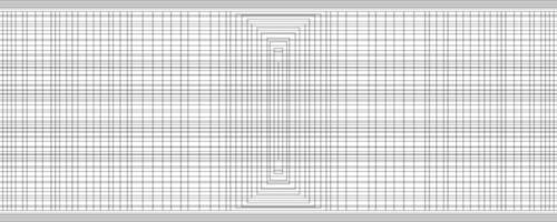 abstract geometric pattern with isolated shape squares cell in perspective vector