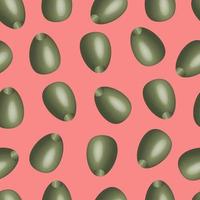 vector seamless pattern isolated olives .