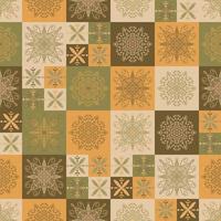 ceramic tiles in patchwork style vector seamless pattern ethnic backgrounds