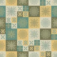 ceramic tiles in patchwork style vector seamless pattern ethnic backgrounds