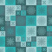 ceramic tiles in patchwork style vector seamless pattern ethnic backgrounds