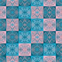 ceramic tiles in patchwork style vector seamless pattern ethnic backgrounds