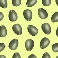 vector seamless pattern isolated olives .