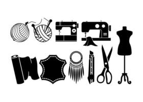 Tailor icon design set vector