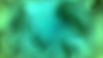 groene en blauwe gradiënt vloeibare rook achtergrond. wateroppervlak en licht. dynamische golfbeweging. video