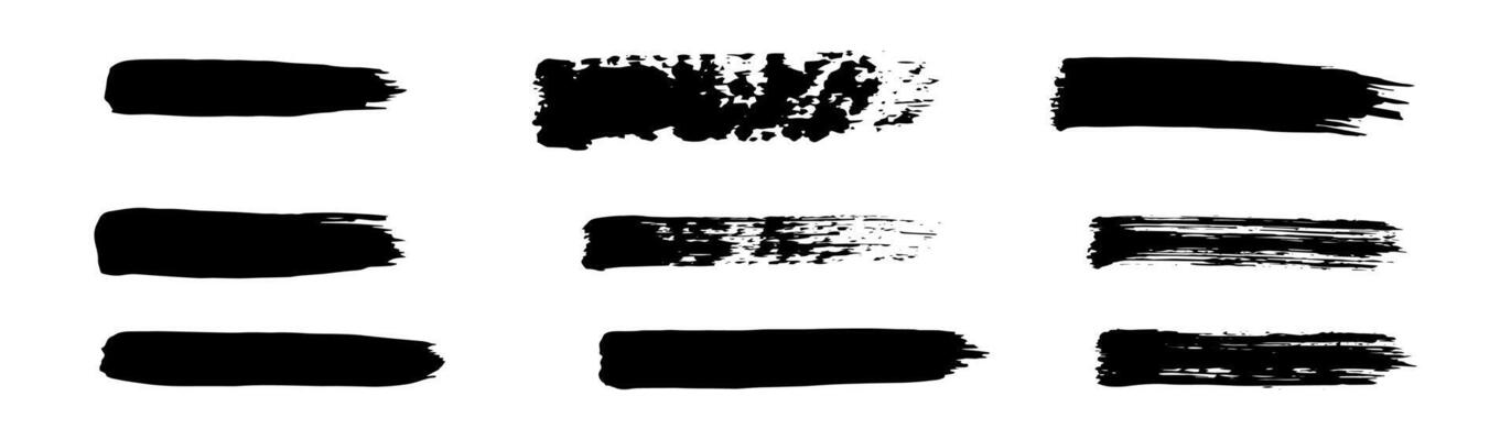 Grunge Brush Stroke with Pen Scribble Brushes vector