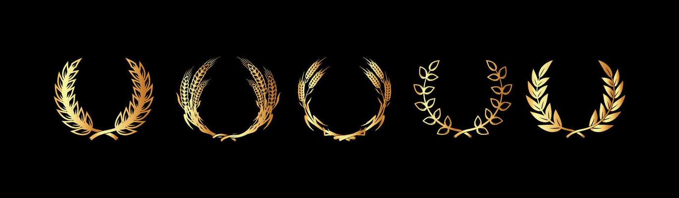 gold award laurel wreath