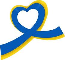 Símbolo de icono vectorial de la República de Ucrania. ilustración del concepto de paz y guerra. nacionalidad oficial ucraniana o etiqueta de bandera. color amarillo y azul para la bandera de ucrania. vector