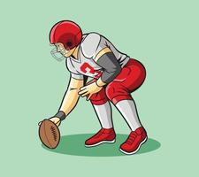 american football vector character