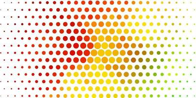 Light Green, Yellow vector pattern with circles.