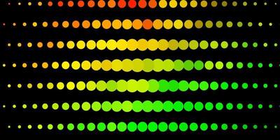 Light Green, Yellow vector backdrop with circles.