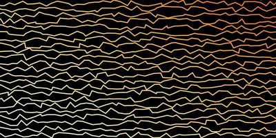 Dark Orange vector texture with wry lines.