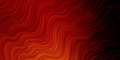 Dark Orange vector template with curves.