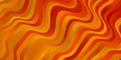 Light Orange vector pattern with lines.