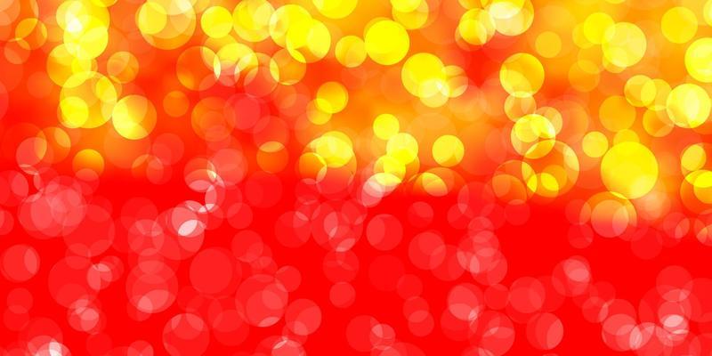 Light Orange vector template with circles.