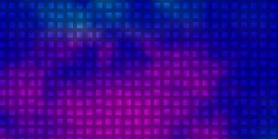 Dark Pink, Blue vector background with rectangles.