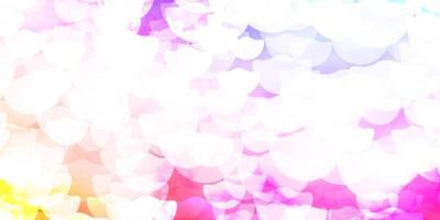 Light Pink, Blue vector background with spots.