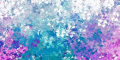 Light blue, red vector texture with random triangles.