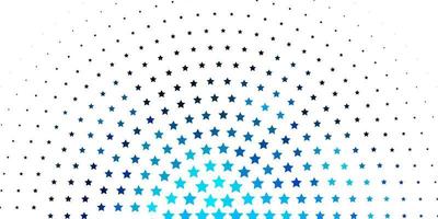 diseño de vector azul claro con estrellas brillantes.