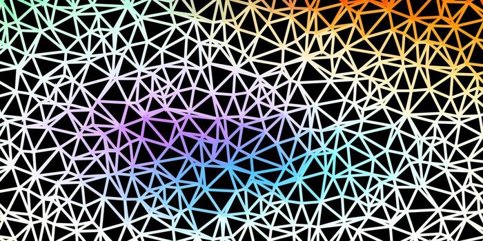 Light multicolor vector poly triangle template.