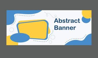 Social Media Abstract Banner Vector Design Concept