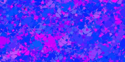 Dark Blue, Red vector background with triangles.