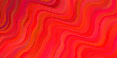 Light Red vector pattern with curves.