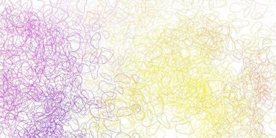 Light blue, yellow vector background with random forms.